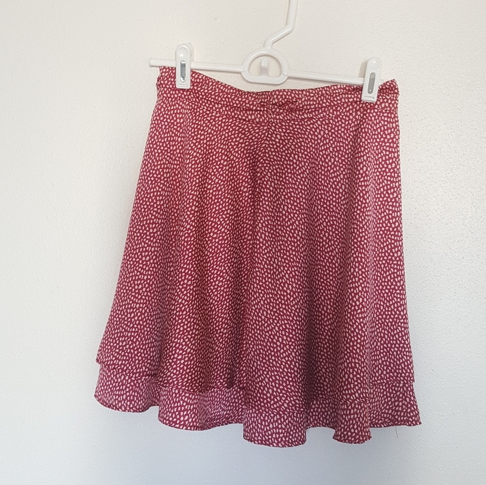 Forever 21 Red Skater Skirt